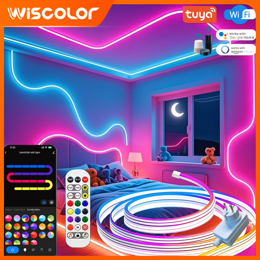 Smart Garden Rooms - WISCOLOR 24V TUYA WIFI LEDネオンストリップライト 5M
