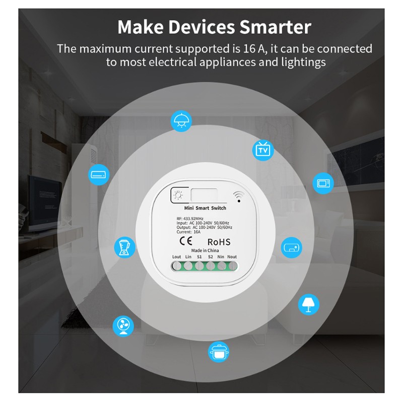 ABGR-ライトスイッチワイヤレスリモコン、配線不要、スマー - Smart Garden Rooms のレビューと価格