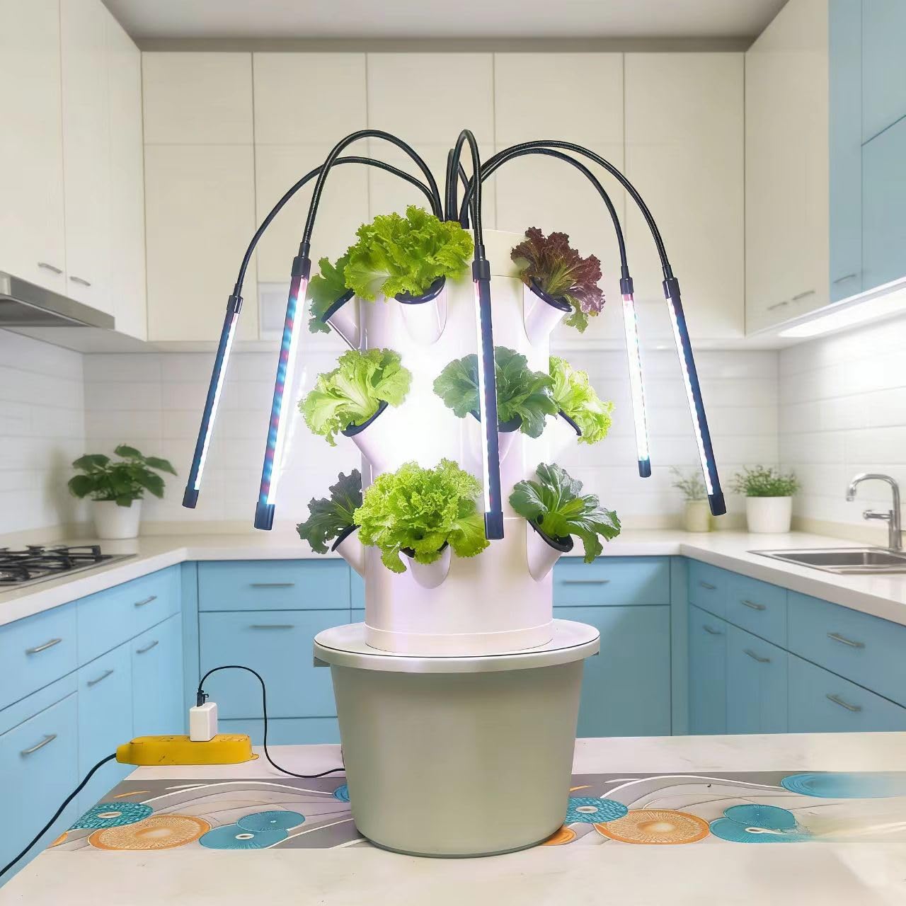 垂直水耕栽培システム |   3層15穴屋内ガーデンキット（ - Indoor Herb Garden Kit のレビューと価格