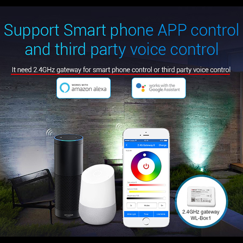 2100LM 25 ワット RGB CCT スマート屋外 L - App Smart Garden のレビューと価格