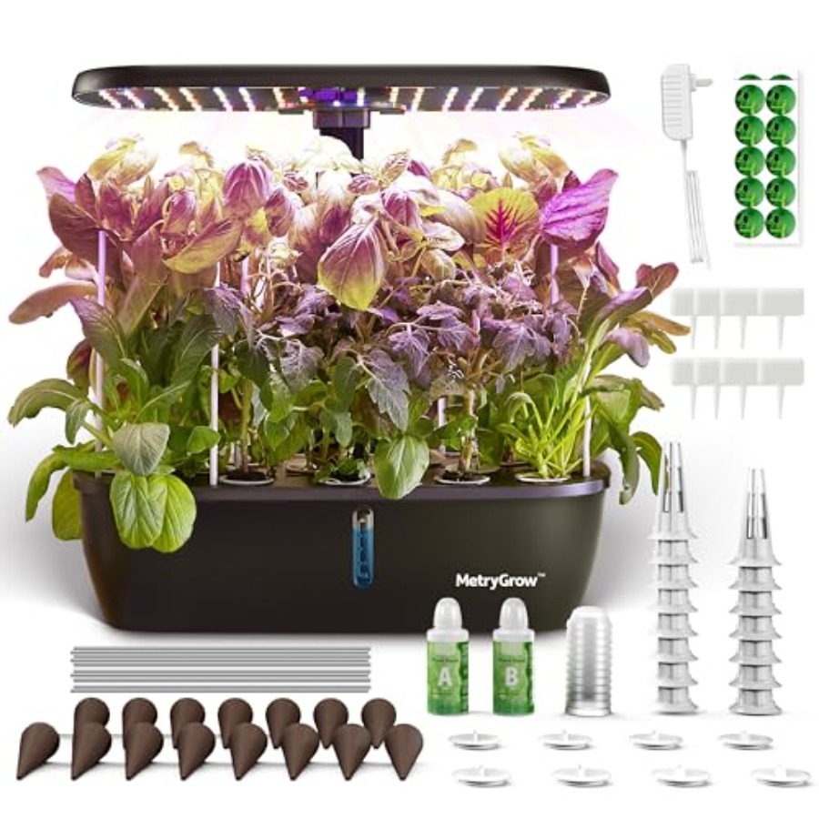 MG-15 水耕栽培システムキット スマート屋内庭園 24W - Indoor Herb Garden Kit のレビューと価格