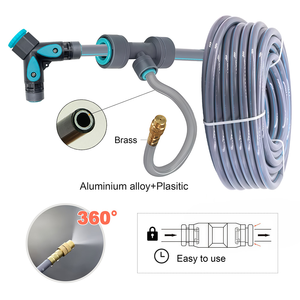 3/8インチPEホース フレキシブル360 °   曲げ調整 - Smart Garden Water のレビューと価格