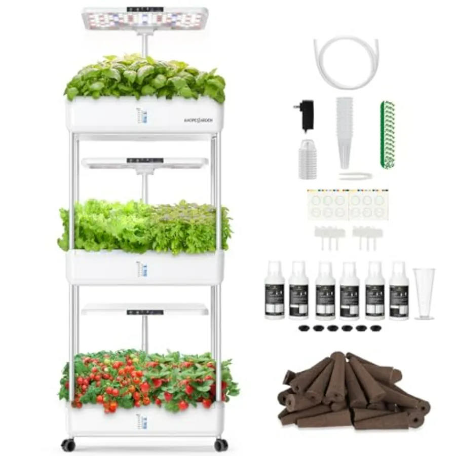 室内水耕栽培システム：66ポッドのハーブと野菜の発芽キット（ - Indoor Herb Garden Kit のレビューと価格