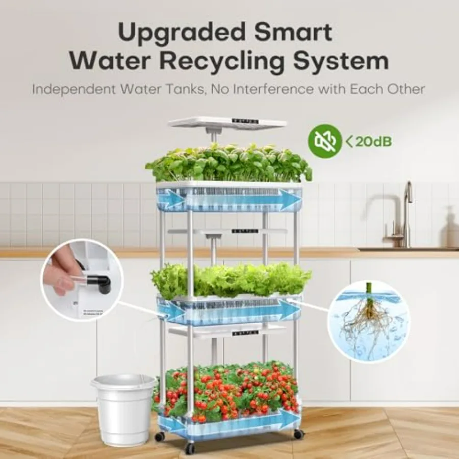 室内水耕栽培システム：66ポッドのハーブと野菜の発芽キット（ - Indoor Herb Garden Kit のレビューと価格