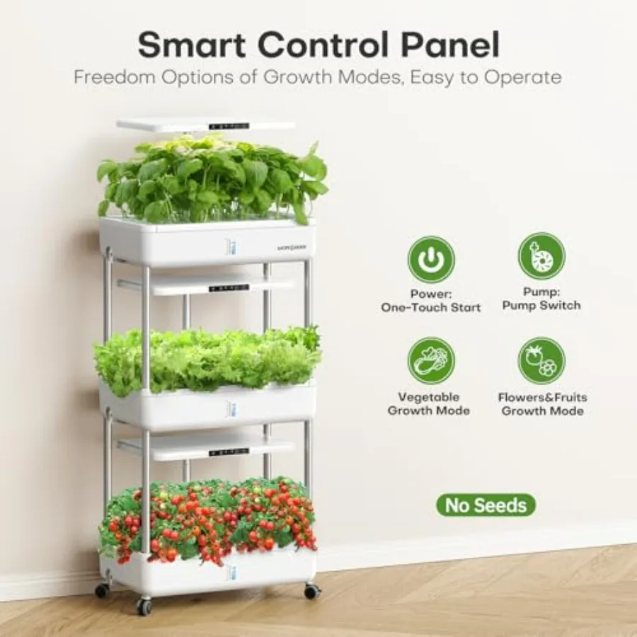 室内水耕栽培システム：66ポッドのハーブと野菜の発芽キット（ - Indoor Herb Garden Kit のレビューと価格