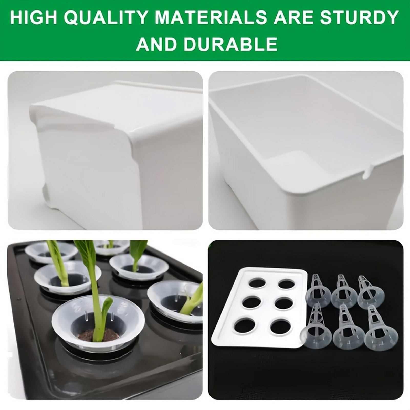 6 in 1 水耕栽培用育苗ポット、苗ポット、土を使わない植 - Indoor Herb Garden Kit のレビューと価格