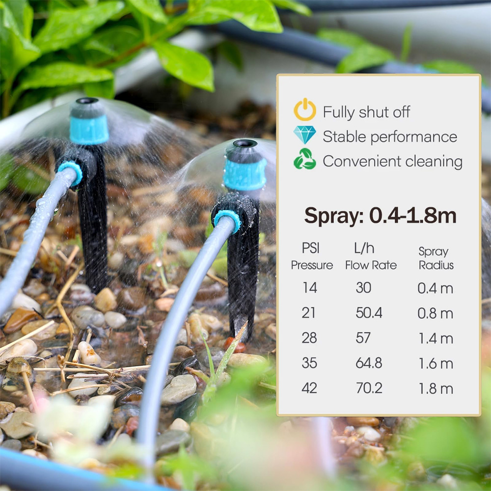 3/8インチ バブラーガーデン灌漑システム 9/12mm P - Smart Garden Hub のレビューと価格