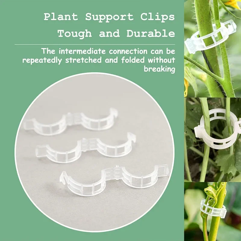 100 個植物固定クリップ再利用可能な植物野菜つる接続固定ツ - Smart Garden Hub のレビューと価格
