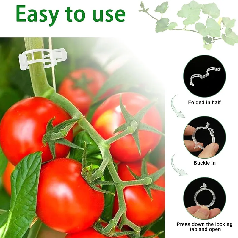 100 個植物固定クリップ再利用可能な植物野菜つる接続固定ツ - Smart Garden Hub のレビューと価格