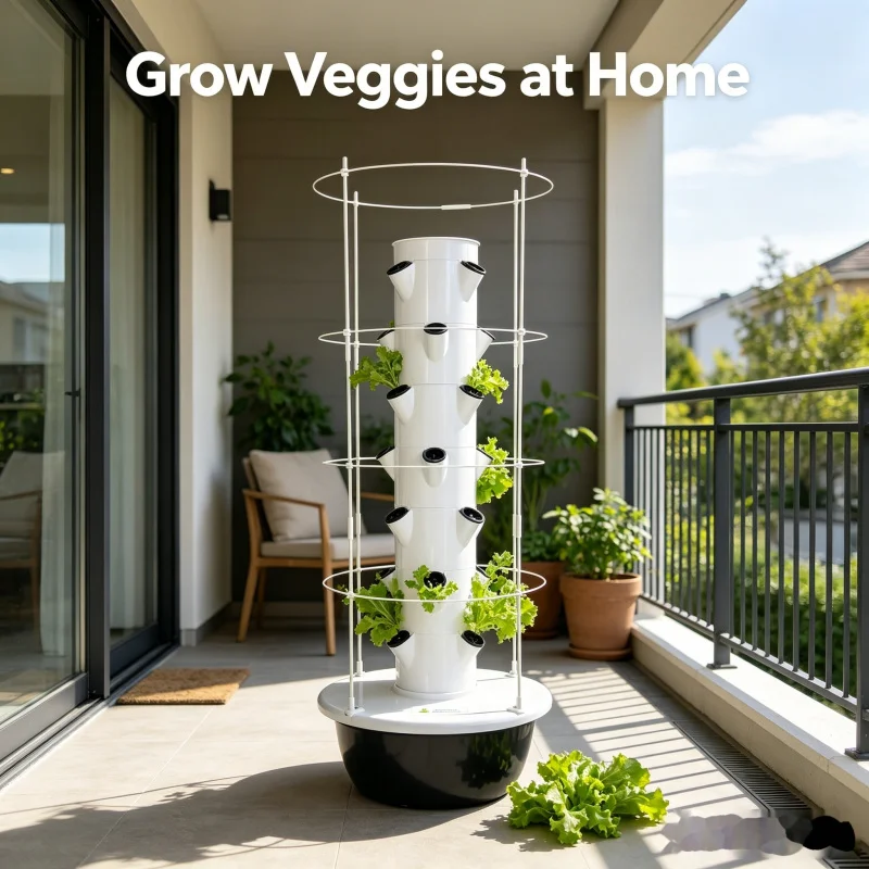 スマート垂直水耕栽培タワー屋内庭園システム - 家庭用野菜ハ - Indoor Herb Garden Kit のレビューと価格