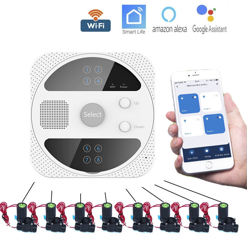 Wifi付きのインテリジェント散水タイマー,庭の灌漑コントロ - Smart Garden Iot のレビューと価格