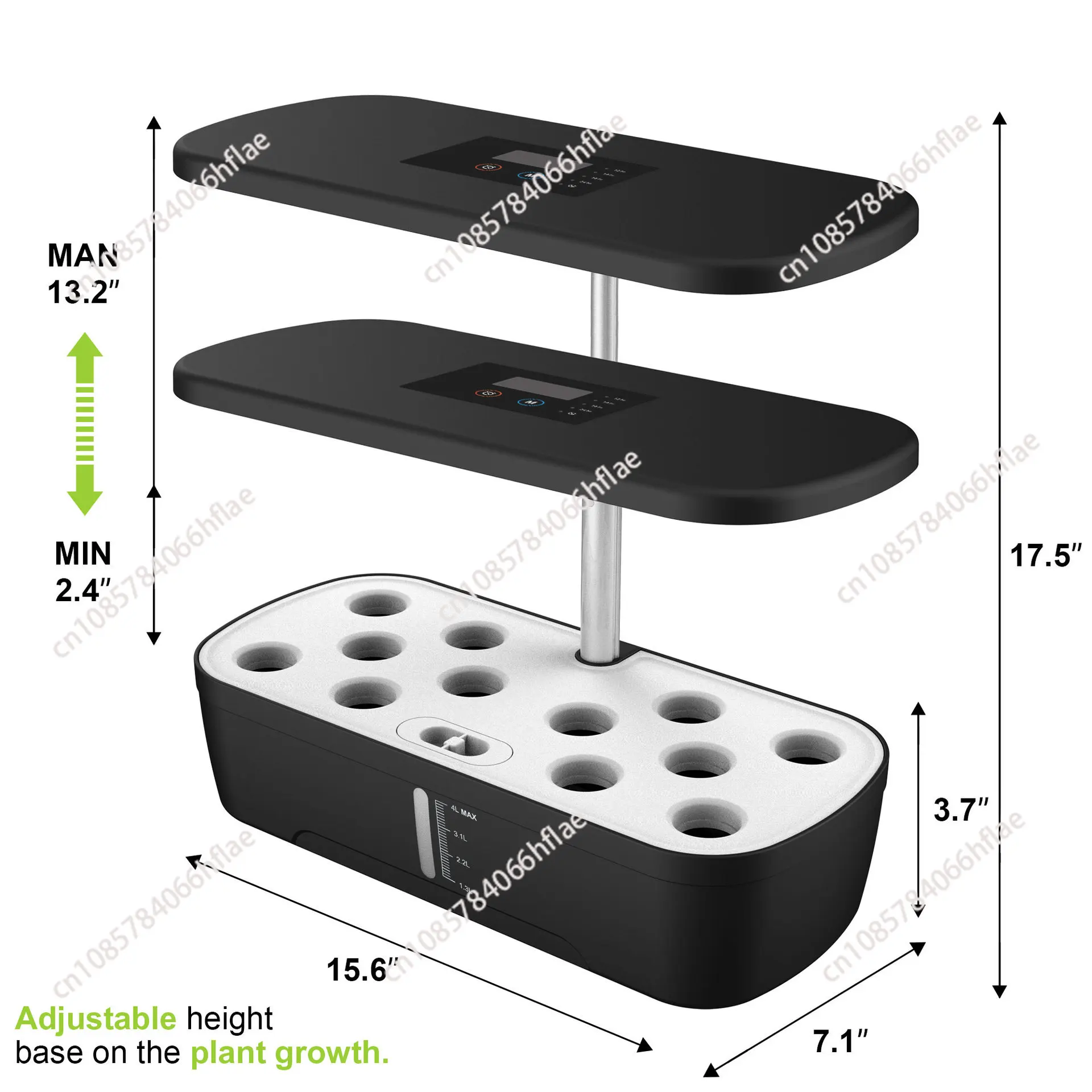 12ポッド水耕栽培システム、ハーブガーデンキット、屋内高さ調 - Indoor Herb Garden Kit のレビューと価格