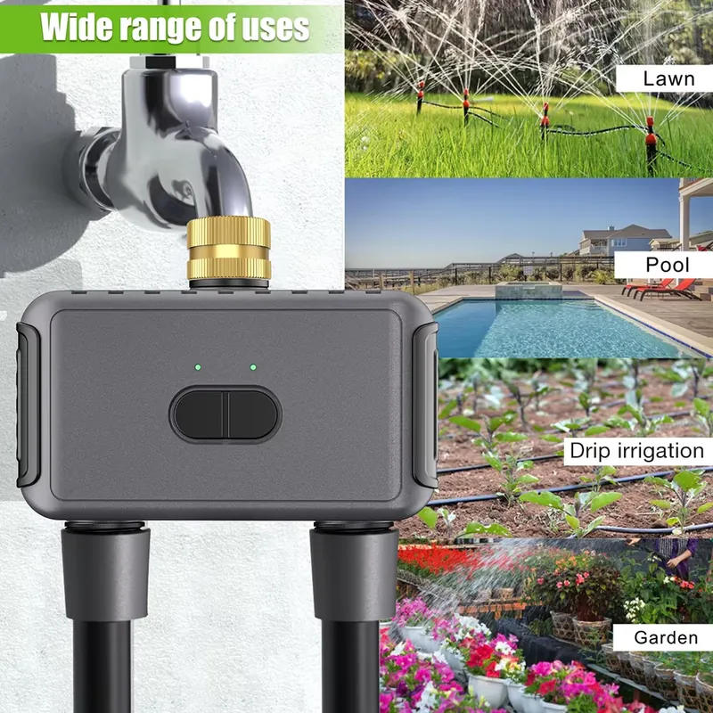 WAP01 WiFiアプリ制御 デュアルホース水タイマー ス - App Smart Garden のレビューと価格