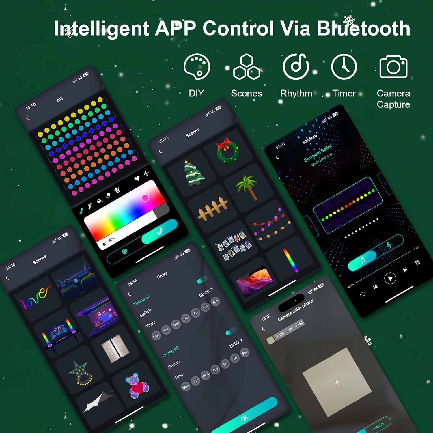 スマートグローブストリングライト 5/10M RGB カラー - App Smart Garden のレビューと価格