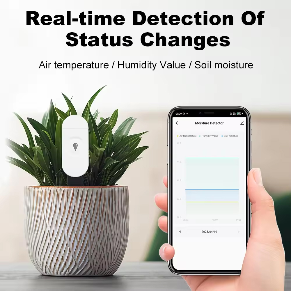 Tuya Zigbee 温度湿度水分検出器スマート土壌テスタ - App Smart Garden のレビューと価格