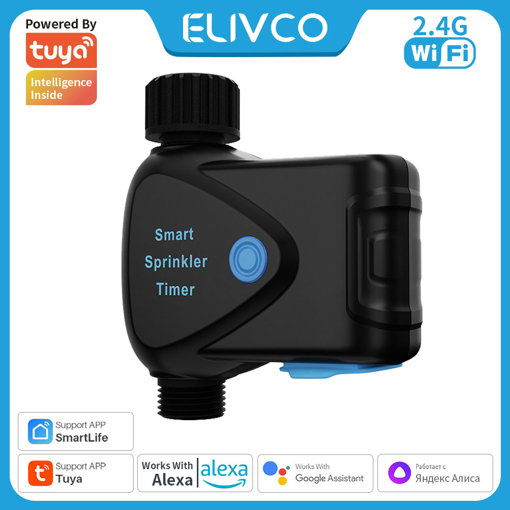 Tuya WiFi スマート水道装置（内蔵メーター、タイマー - Smart Garden Water のレビューと価格