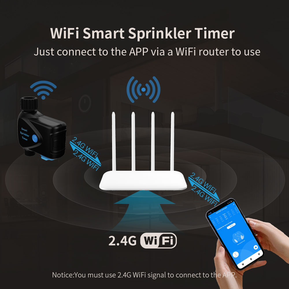 Tuya WiFi スマート水道装置（内蔵メーター、タイマー - Smart Garden Water のレビューと価格