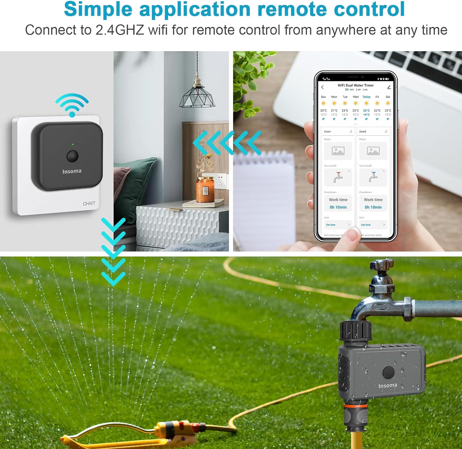 Insoma Wifi 自動散水タイマー リモートガーデンウ - Smart Garden Iot のレビューと価格