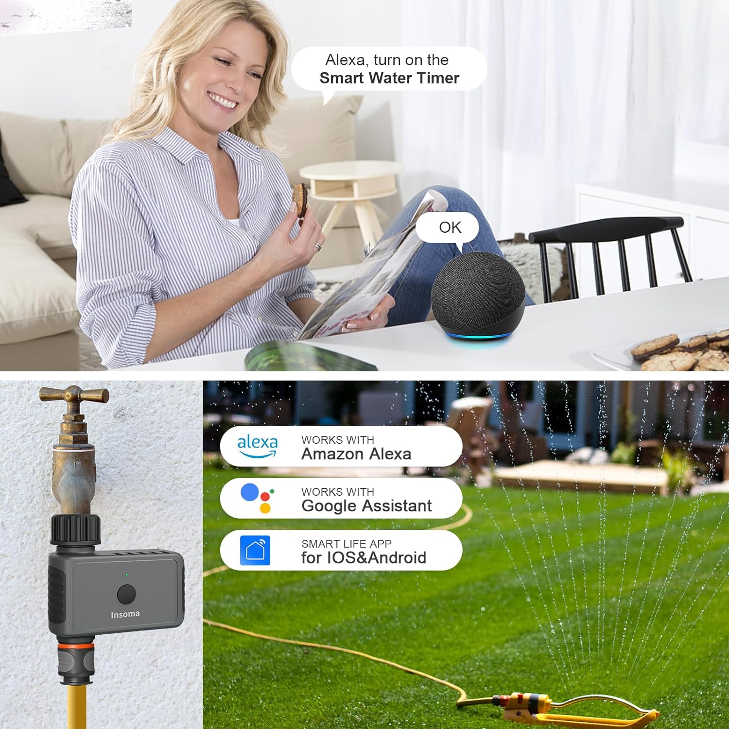 Insoma Wifi 自動散水タイマー リモートガーデンウ - Smart Garden Iot のレビューと価格