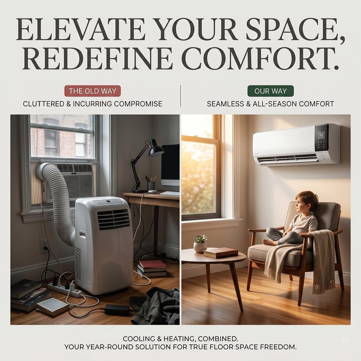 壁掛け式エアコンファン＆ヒーターコンボ、スマート2-in-1 - Smart Garden Rooms のレビューと価格