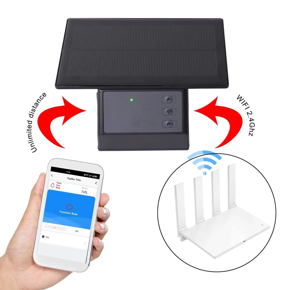 Tuya WiFi ソーラーウォーターポンプタイマー自動点滴 - Smart Garden Iot のレビューと価格